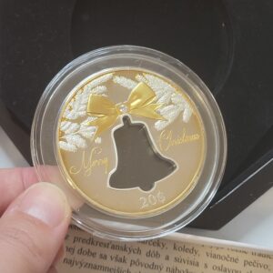 Náhľad Zberateľská strieborná minca Kiribati "Vianočný zvonček" 2013, 2 Oz Proof