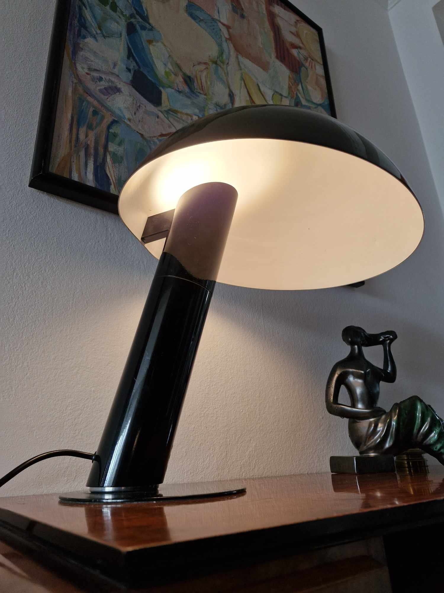 Dizajnová Stolová Lampa "VAGA" (1978) – Franco Mirenzi pre Valenti Luce – Obrázok 2