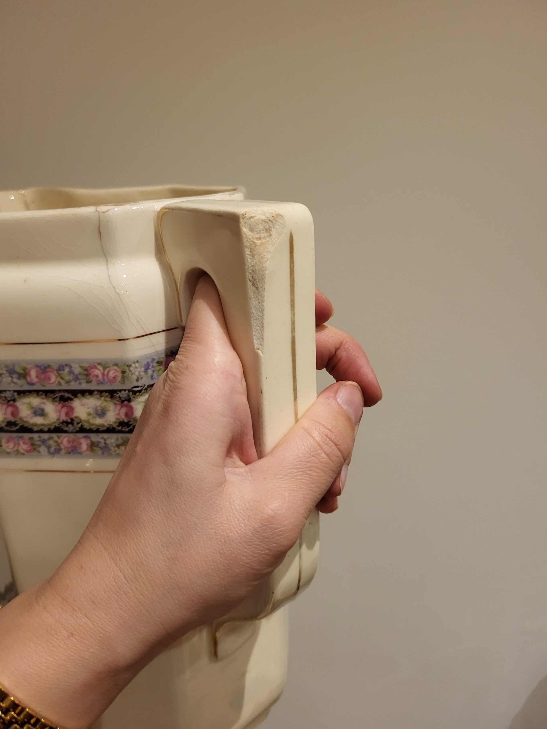 Umývacia súprava – džbán a misa (cca prelom 19./20. storočia) – Obrázok 5