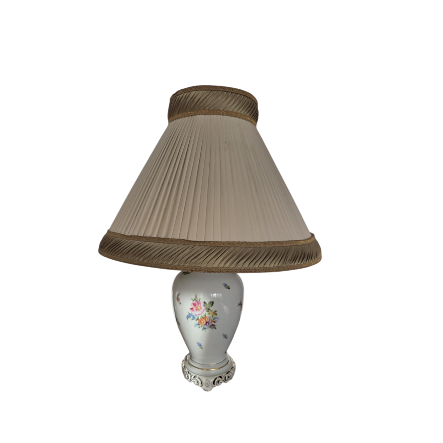 Porcelánová stolová lampa so značkou Herend