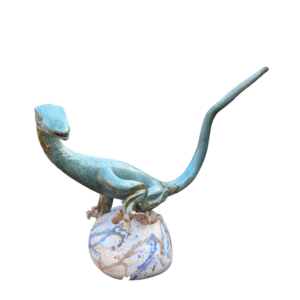 Ručne glazovaná figúrka dinosaura (značecná MB)