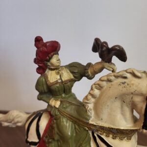 Náhľad Pár hliníkových figurín: Sokoliarka a Trubač (Historický lov)