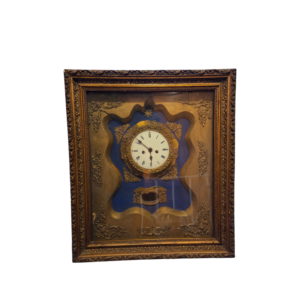 Starožitné rámové hodiny Biedermeier (Viedeň, cca r. 1840)