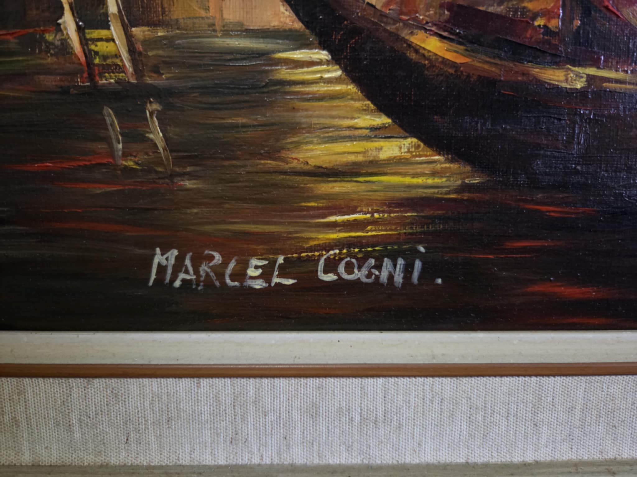 Marcel Cogniet: Benátsky prístav pri západe slnka – Obrázok 5