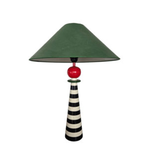 Dizajnová stolná lampa „Stripe“ – Postmoderný štýl (90. roky)