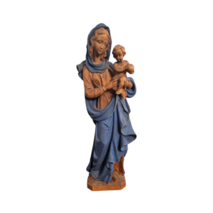 Drevená socha Madony s Ježiškom – ručná práca