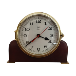 Luxusné stolové hodiny Schatz Quartz – Námornícky štýl -Made in West Germany (H16)