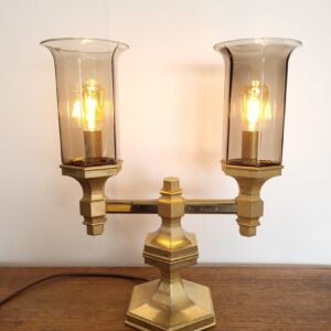Náhľad Luxusná masívna mosadzná lampa – Dvojramenná (L25)