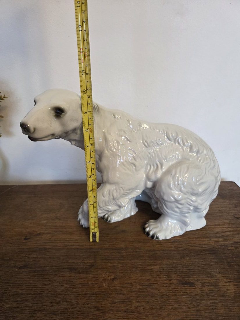 Royal Dux – Mohutný porcelánový ľadový medveď (veľký model) – Obrázok 8