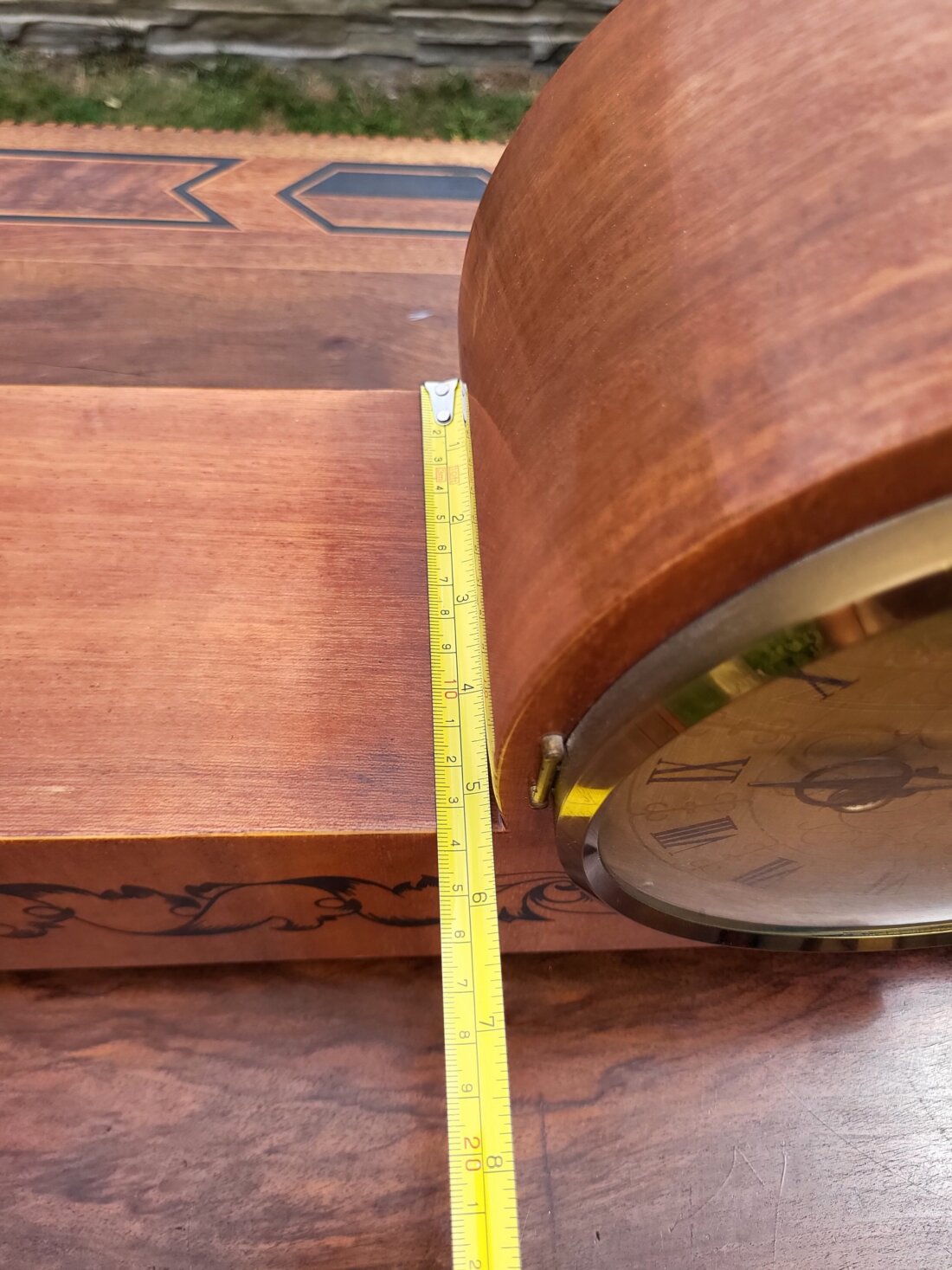 🕰️ Starožitné krbové / stolové hodiny s ornamentom 🕰️ – Obrázok 11