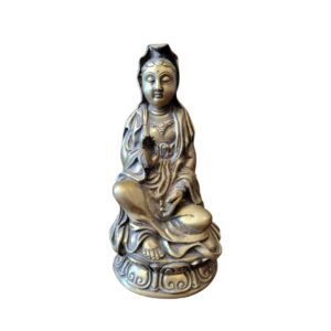 Mosadzná / bronzová soška Guanyin (Kuan-jin) – Bohyňa súcitu