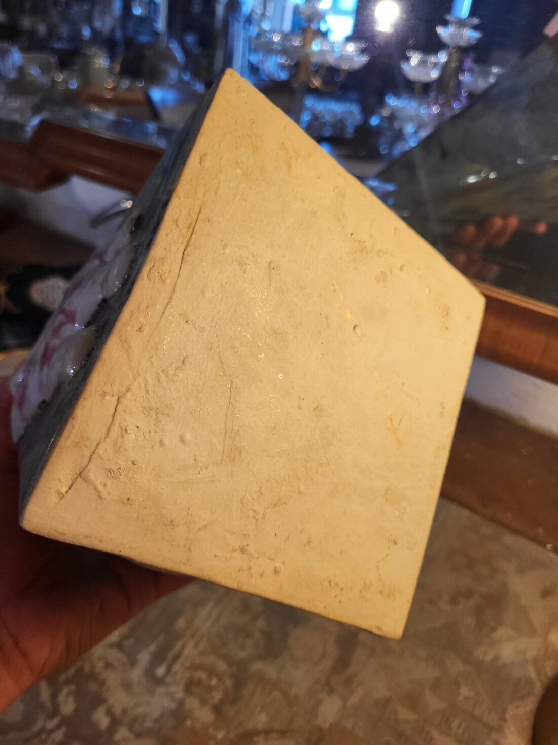 Retro keramická váza s 3D motívom psa (Chow-Chow) – Výška 26 cm – Obrázok 3