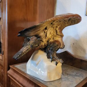 Náhľad Monumentálna porcelánová socha Turul / Dravý vták (Signovaná)