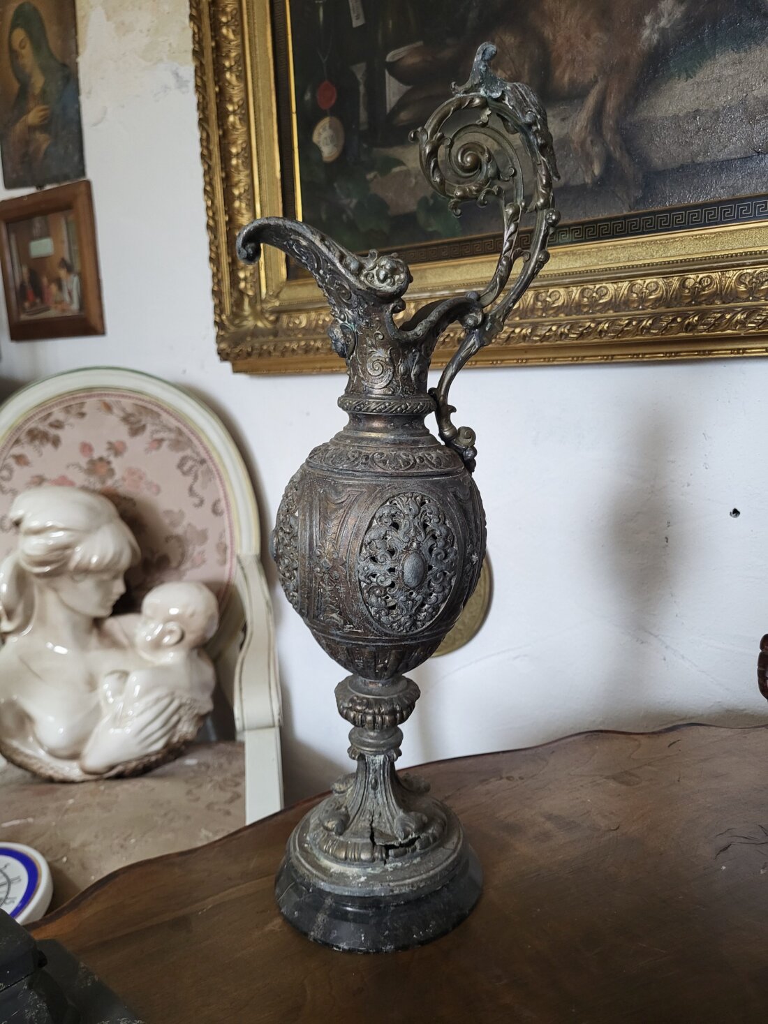 Luxusná starožitná aiguière (krčah) – Neo-Renaissance / Napoleon III. – Obrázok 4
