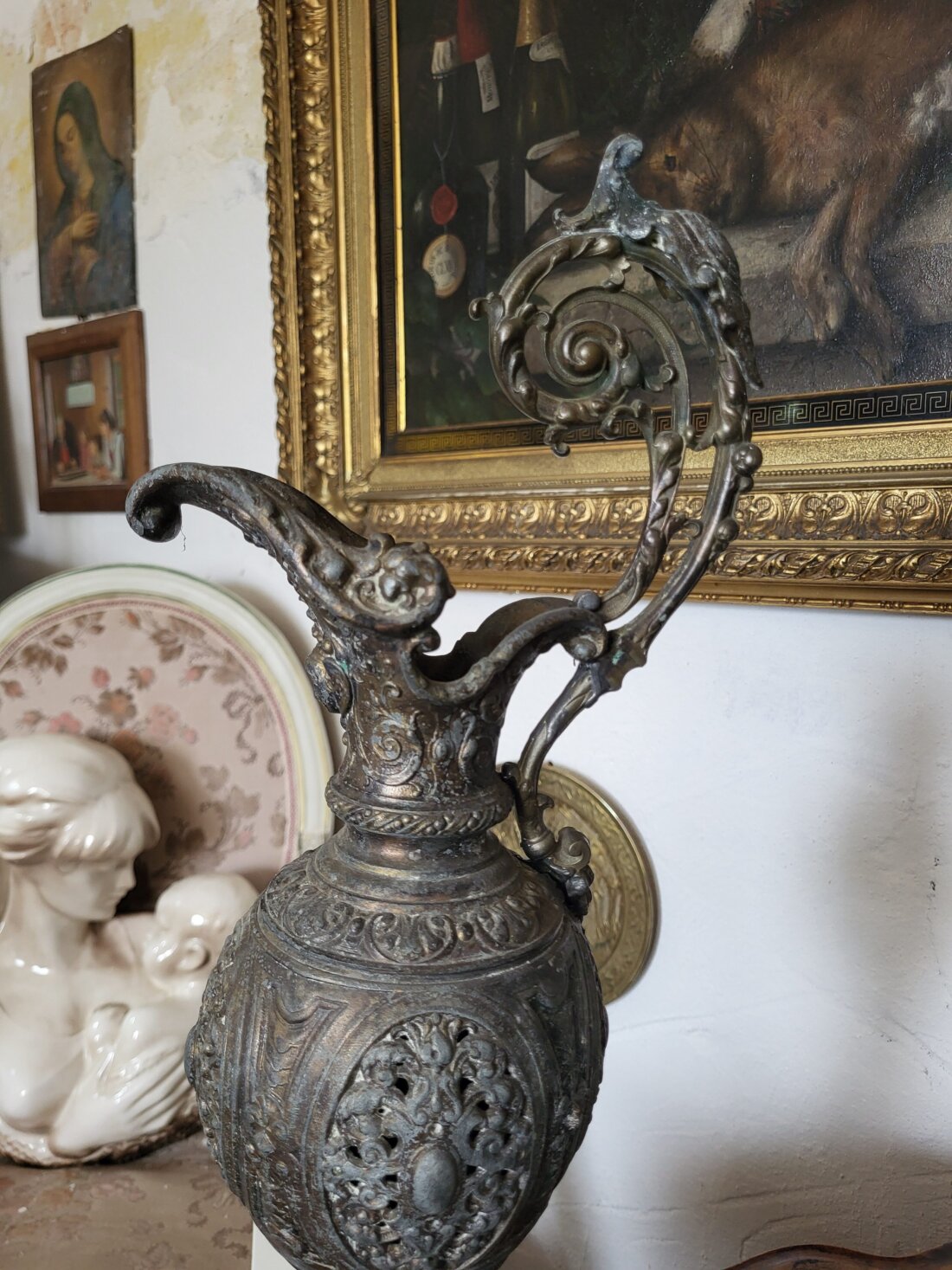 Luxusná starožitná aiguière (krčah) – Neo-Renaissance / Napoleon III. – Obrázok 2