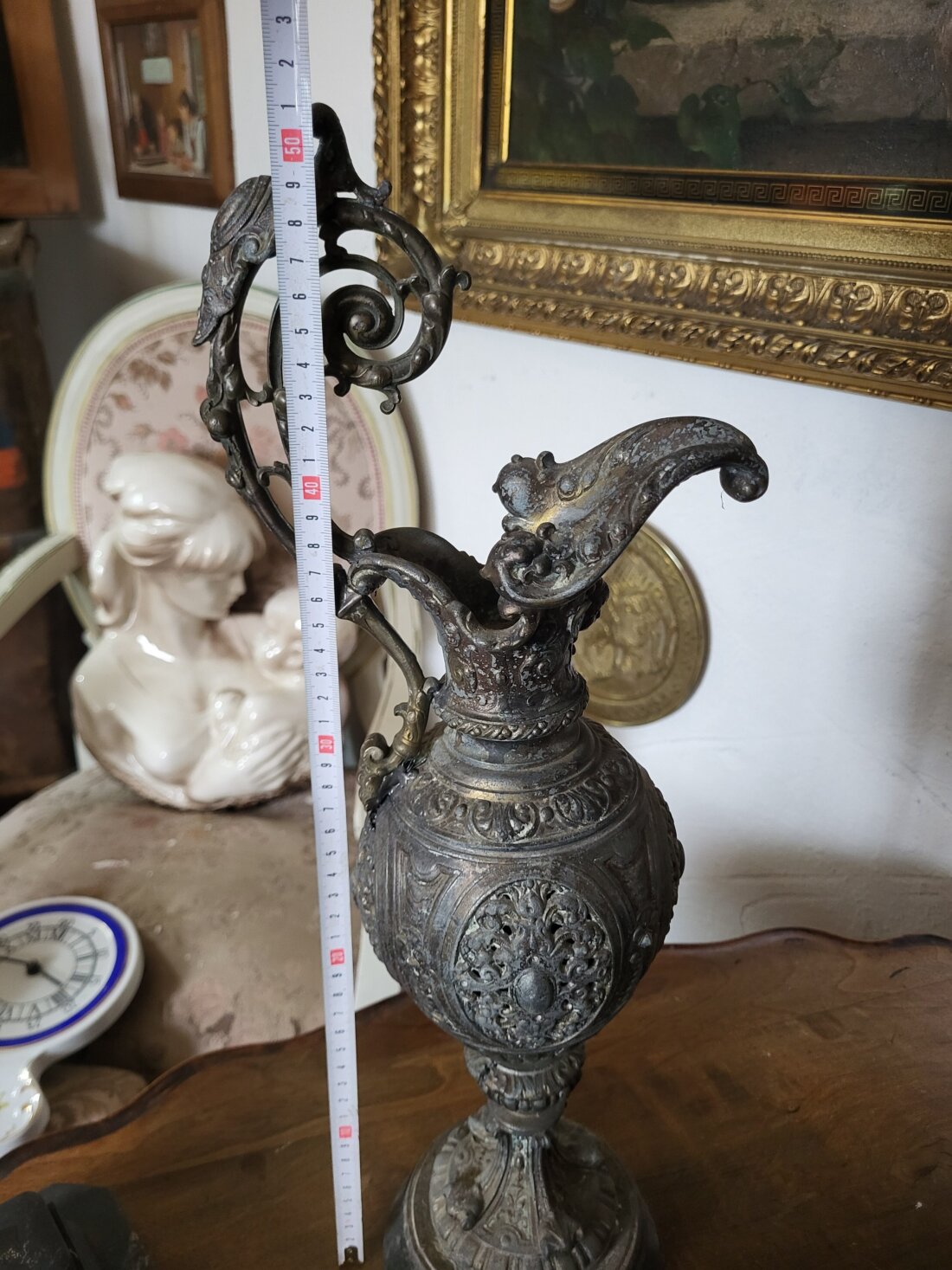 Luxusná starožitná aiguière (krčah) – Neo-Renaissance / Napoleon III. – Obrázok 8