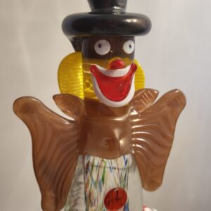Náhľad Svetoznáme muránske sklo – Ručne fúkaná vintage figúrka klauna (Murano, Taliansko)
