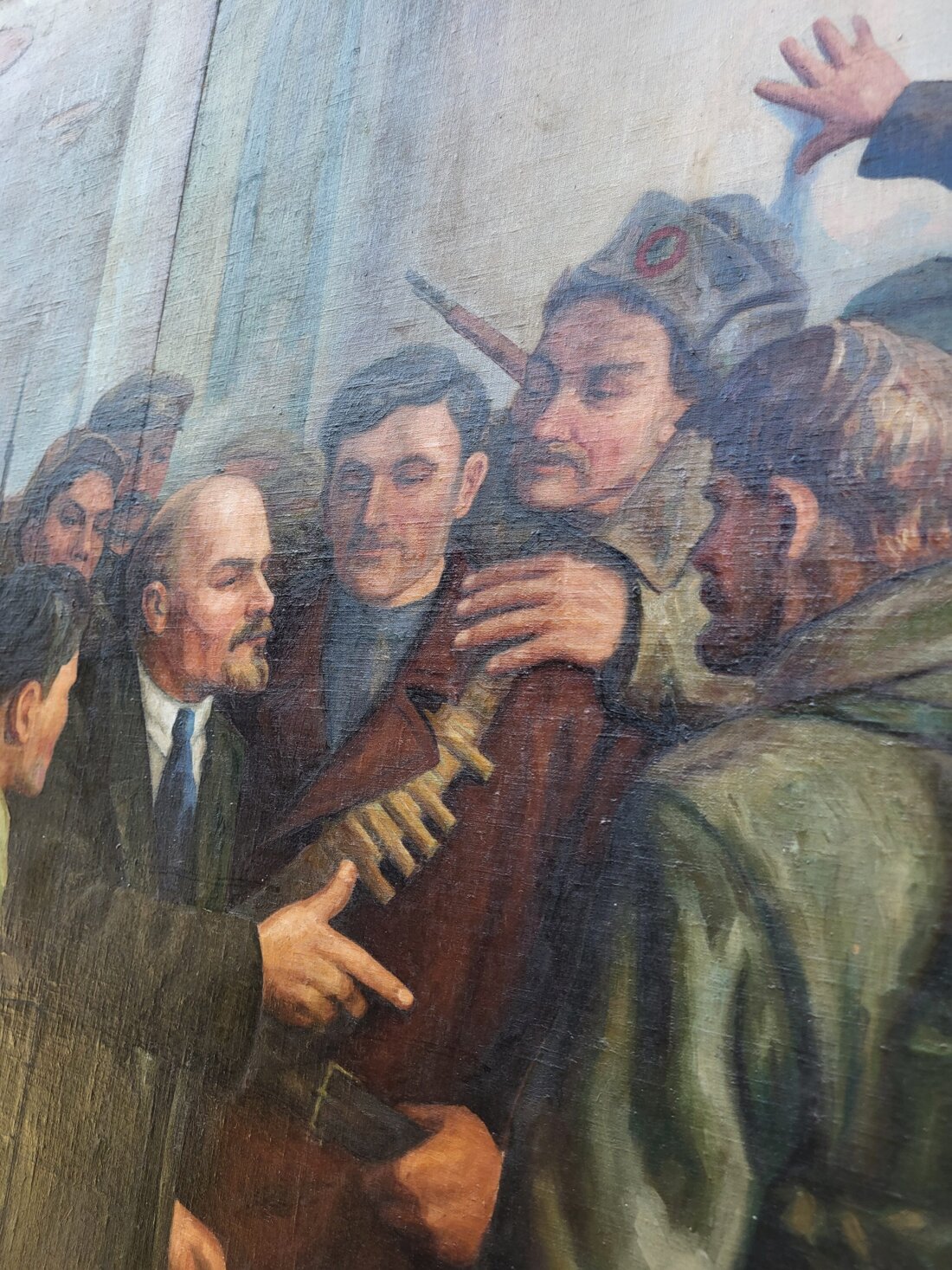 Veľký olej na plátne – V Smolnom (V. I. Lenin) | Klasika socialistického realizmu – Obrázok 2