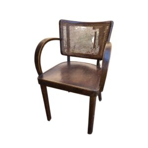 Kreslo THONET – značené, s ratanovým výpletom