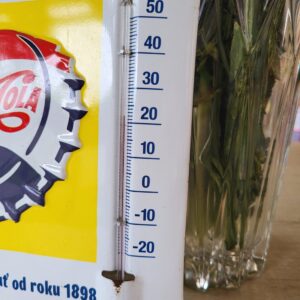 Náhľad Retro plechová tabuľka s teplomerom – Pepsi-Cola (Say Pepsi Please)