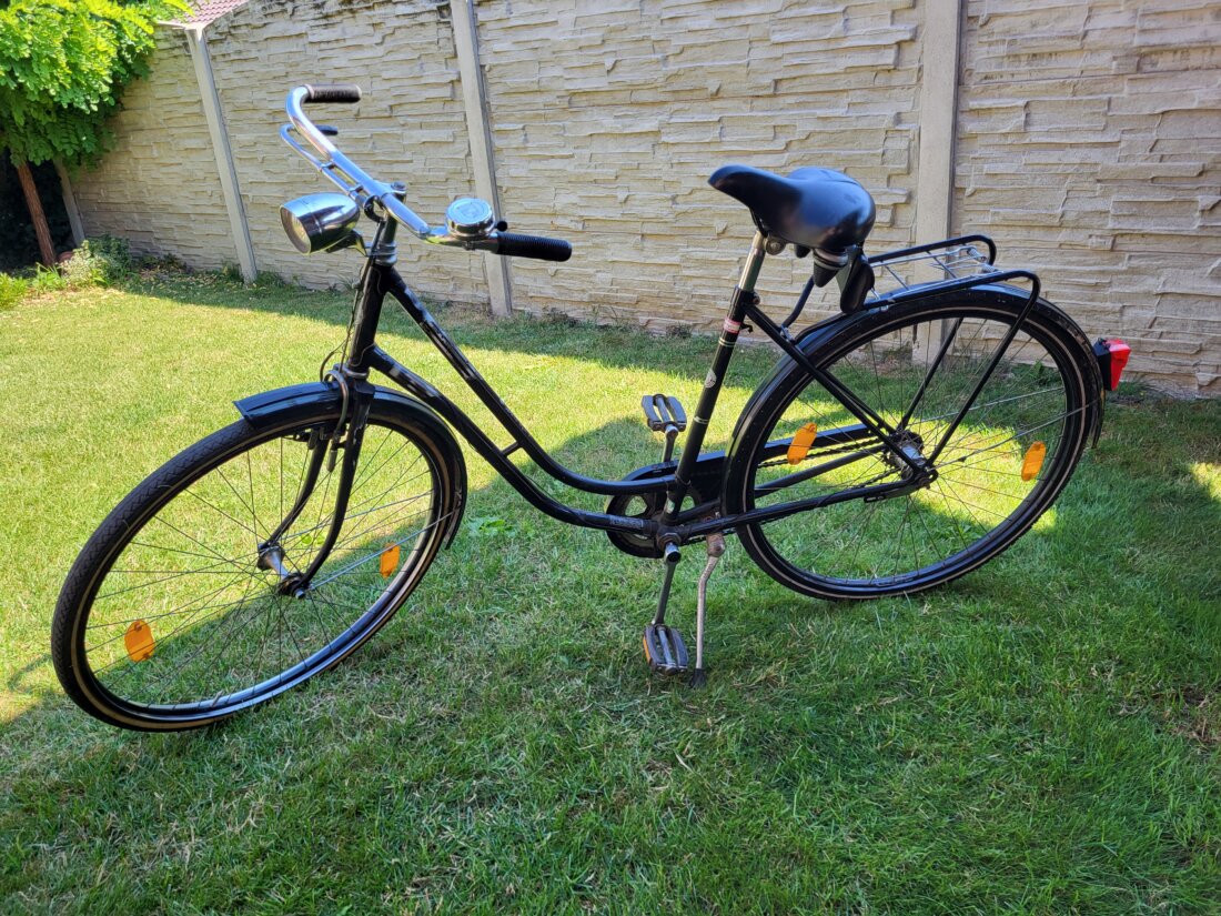 Elegantný mestský retro bicykel (Waffenrad štýl) – plne funkčný – Obrázok 3