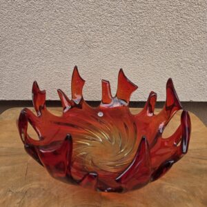 Náhľad Veľká dizajnová misa „Inferno“ – Murano art glass, Taliansko (50.-60. roky)
