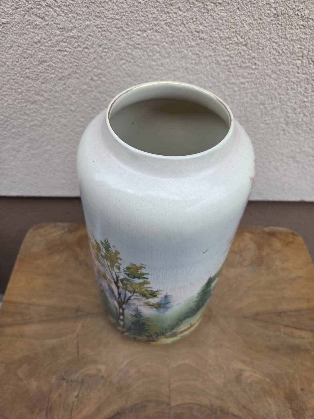 Ručne maľovaná retro keramika – signed Fuci Judith (Szatmar) – Obrázok 2