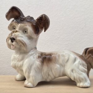 Náhľad Retro porcelánová soška psa – Teriér (Nemecko, GDR)