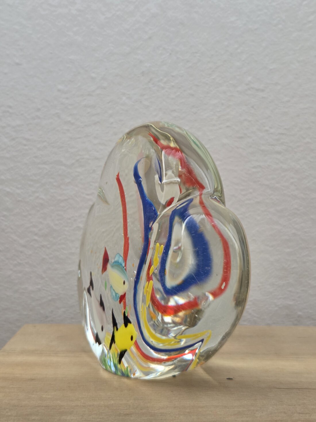 Luxusné zberateľské sklenené akvárium „Mušľa“ – Murano (70. roky) – Obrázok 2