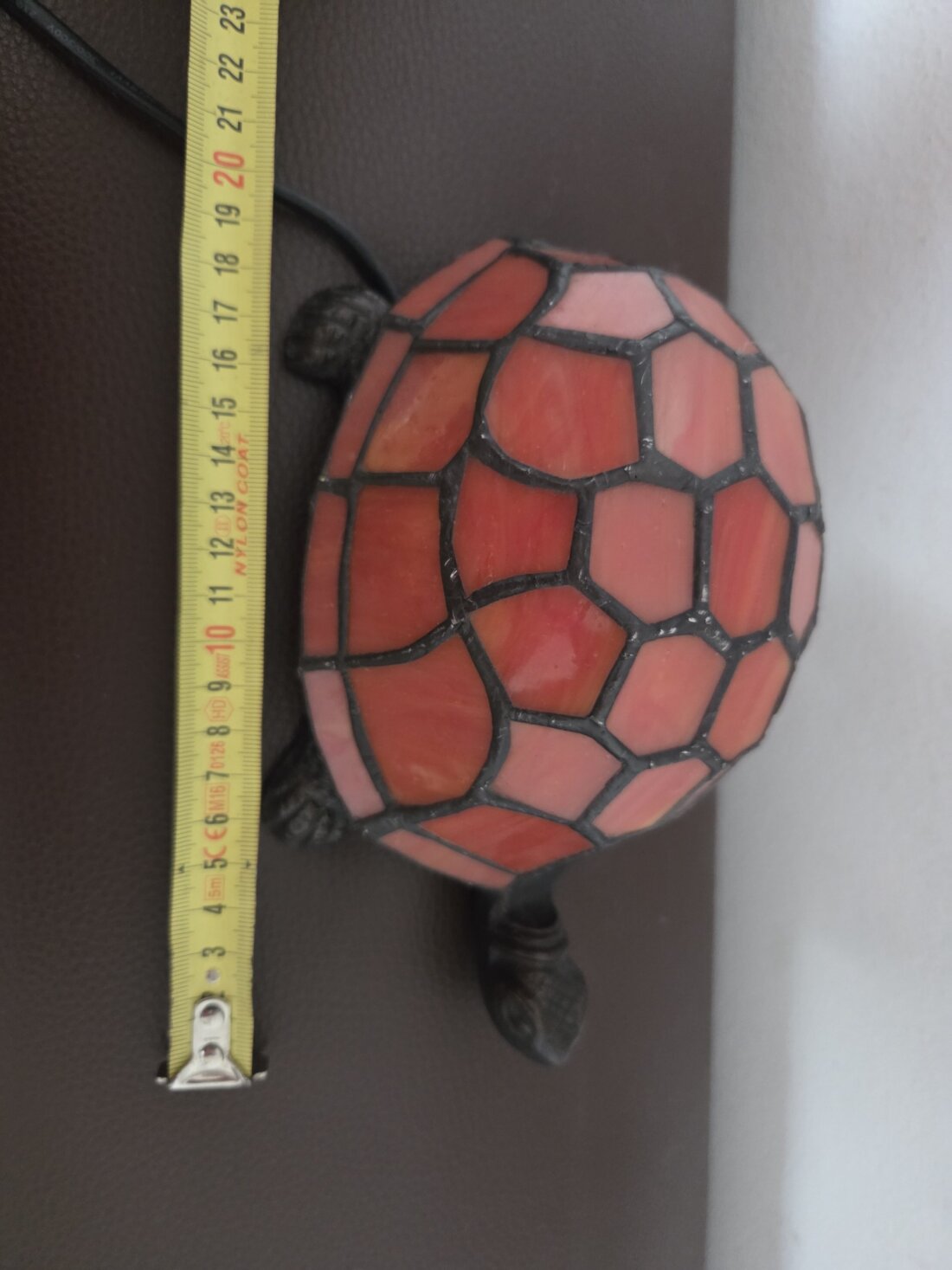 🐢 Vitrážová stolová lampa „Korytnačka“ v štýle Tiffany – Obrázok 5
