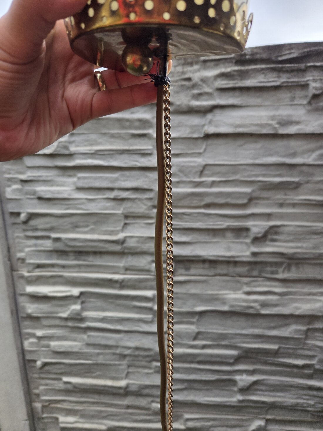 Starožitná retro nástenná lampa – Brusel / Vintage – Obrázok 4